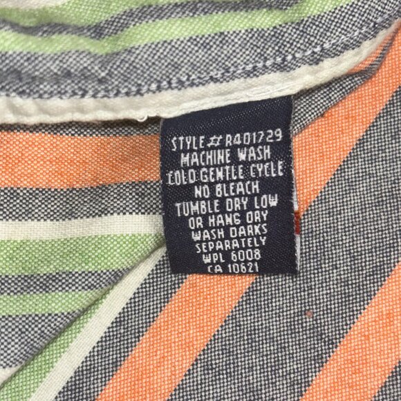 Rough Stock by Panhandle Slim Multicolor Striped Western Shirt - Size M - Picture 13 of 14